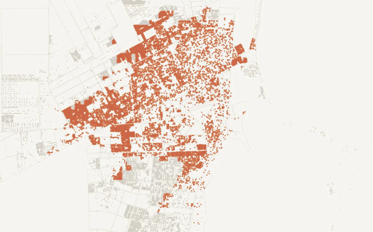 Empleo en camión ≥ 30%: 19.6 millones de m² construibles