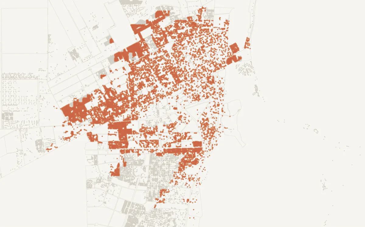+ parada a ≤ 400 m: 18.1 millones de m² construibles
